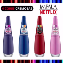 Imagem do produto Kit 8 Esmaltes Impala Maratonando Com Netflix