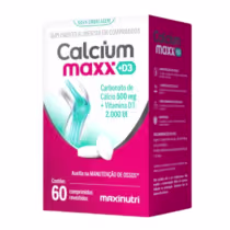 Imagem do produto Suplemento Calcium Maxx D3 - Cálcio + Vitamina D3 2000UI - Maxinutri sabor sem sabor