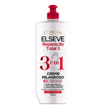 Imagem do produto Elseve L'Oréal Paris Reparação Total 5 3 em 1 - Creme de Pentear 500ml