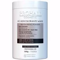 Pó Descolorante Prohall Cosmetic Ultra Clareador Branco, 500g.