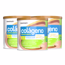 Imagem do produto Kit 03 Colágenos Verisol Maxinutri Lata 250g Sabor Uva Verde