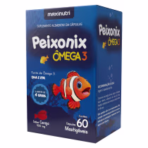 Imagem do produto Peixonix Ômega 3 Mastigável Maxinutri Sabor Cereja 60 Caps