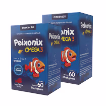 Imagem do produto Kit 02 Peixonix Ômega 3 Mastigável Maxinutri Cereja 60 Caps