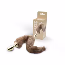 Imagem do produto Plug Anal com Rabo Coleção Lite Plug Dourado