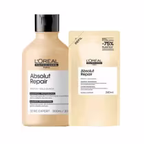 Imagem do produto KIT LOREAL ABSOLUT REPAIR GOLD SHAMPOO 300ML+REFIL SHAMPOO 240ML
