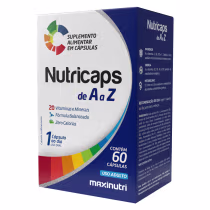 Imagem do produto Nutricaps A a Z Vitaminas 100% IDR Maxinutri 60 Capsulas