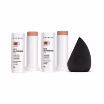 Imagem do produto Kit Beyoung 2 Sticks FPS 80 com Cor Bege + 1 Esponja Flex Blender