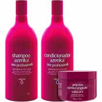 Imagem do produto Azenka Chantilly - Kit Antiporosidade Antifrizz Salão Trio (3 Produtos)