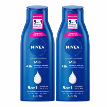 Imagem do produto Kit C2 Loção Corporal Hidratante Milk pele Seca 400ml -Nivea