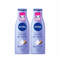 Imagem do produto Kit C2 Loção Corporal Soft Milk Pele Seca 5 em 1 200ml-Nivea