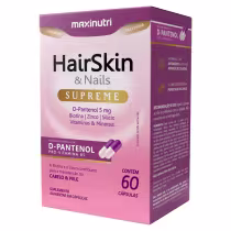 Imagem do produto HairSkin Supreme D-Pantenol + Biotina Maxinutri 60 Cápsulas