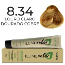 Imagem do produto Coloração Ilume Color Plancton Profissional - 8.34 Louro Claro Dourado Cobre