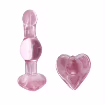 Imagem do produto Plug Anal vidro - Coração encantado