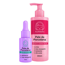 Imagem do produto Kit Kokeshi Sabonete Facial Pele de Porcelana Sérum Antiacne