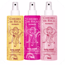 Imagem do produto Kit 3 Body Splash Cheiro de Rica Kokeshi