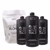 Imagem do produto Kit K.Pro White Blonde Ox 30Vol. Trios (6 produtos)
