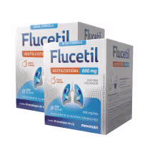 Imagem do produto Kit 2 Flucetil Acetilcisteína Sachê Granulado 16x5g Sabor Laranja Maxinutri