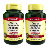 Imagem do produto Kit 02 Óleo Semente de Abóbora Vitamina E Maxinutri 60 Caps