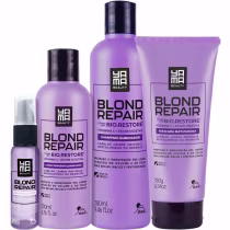 Imagem do produto Yamá Blond Repair - Kit Iluminador Cabelos Loiros Completo (4 Produtos)