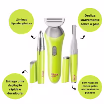 Imagem do produto Kit Aparador Facial e Corporal Ricca C/3
