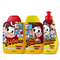 Imagem do produto Kit Cia da Natureza Mônica Kids Cabelos Finos e Delicados: Shampoo, Condicionador e Creme Para Pentear