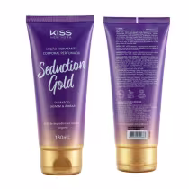 Imagem do produto Kit Kiss New York Seduction Gold: Body Splash 200ml e Loção Hidratante 180ml