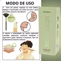 Imagem do produto Kit Ruby Rose Silk Skin Natural Glow: 06 Iluminadores Líquidos HB-F1601