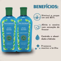 Imagem do produto Kit Phytoervas Anticaspa Bio Control Limão E Menta: Shampoo e Condicionador 250ml