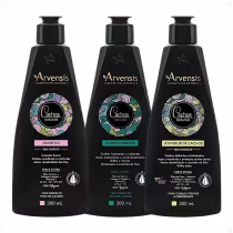 Imagem do produto Kit Arvensis Cachos Naturais Cabelos Crespos e Crespíssimos: Shampoo, Condicionador e Ativador de Cachos 300ml