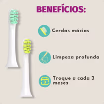 Imagem do produto Refil Para Escova Dental Elétrica Kess Soni-K 100 Com 2 Unidades Cod.2526