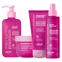 Imagem do produto Kit LabPop by Labotrat It Girl: Gel de Banho, Mousse Esfoliante, Hidratante Corporal e Body Splash