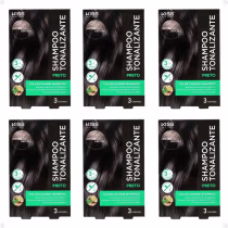 Imagem do produto Kit Kiss New York Color Change: 6 Shampoo Tonalizante Preto