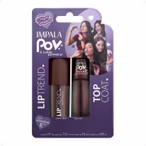 Imagem do produto Kit Impala Pov: 1 Top Coat e 1 Gloss Labial Marcella