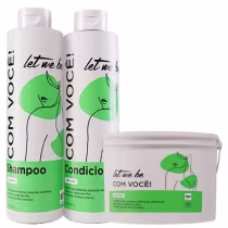 Imagem do produto LET ME BE KIT SHAMPOO+CONDICIONADOR ALOE VERA  2X1LT E MÁSCARA 1,5KG