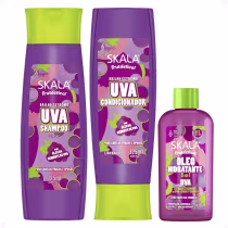 Imagem do produto Kit Skala Frutástica Uva: Shampoo e Condicionador + Óleo Hidratante 90ml