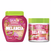 Imagem do produto Kit Skala Frutástica Melancia: Creme de Tratamento 1000g e Gelatina Capilar 550g