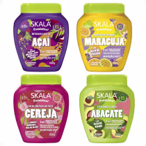 Imagem do produto Kit Skala Frutástica Creme de tratamento: Açaí, Maracuja, Cereja e Abacate 1000g