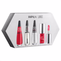 Imagem do produto Kit Impala Ju Paes Virando O Jogo Aposta Alta: Esmalte, Verniz Gloss, Sérum e Lip Oil
