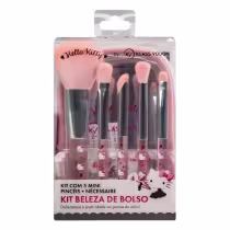 Imagem do produto Kit com 5 Mini Pincéis e Necessaire Hello Kitty by Klass Vough