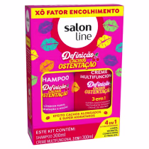 Imagem do produto Kit Salon Line Definição Cachos Ostentação: Shampoo e Creme Multifuncional 3 em 1 300ml