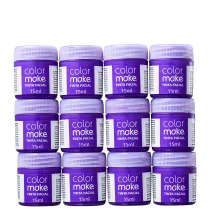 Imagem do produto Kit Colormake em Caixa Roxo - Tinta Líquida 12x15ml