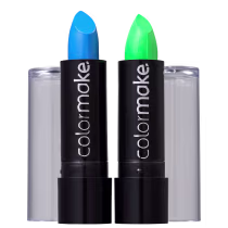 Imagem do produto Kit Colormake Batom Fluorescente Azul Verde (2 Unidades)