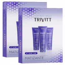 Imagem do produto Kit Duplo Trivitt Matizante Home Care – Loiros Hidratados, Sem Amarelado (6 Itens)