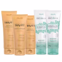 Imagem do produto Kit Trivitt + Innovator – Limpeza, Hidratação, Nutrição  e Tratamento (5 Itens)