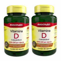 Imagem do produto Kit 02 Vitamina D 100% IDR  Maxinutri 60 Capsulas