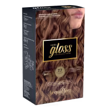 Imagem do produto Acquaflora Hidra Gloss 7.7 Louro Natural Marrom - Coloração Permanente 177g