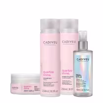 Imagem do produto Kit Cadiveu Professional Quartzo Shine Home Care e Supreme Final Style Oil (4 produtos)