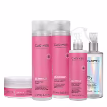 Imagem do produto Kit Cadiveu Professional Glamour Hair Care Total e Final Style Oil G (5 produtos)