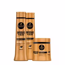 Imagem do produto Kit Haskell Infusão de Óleos Shampoo Condicionador e Máscara G (3 produtos)