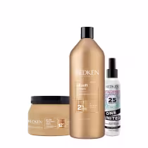 Imagem do produto Kit Redken All Soft Shampoo Mascara 500 Leave-in (3 produtos)